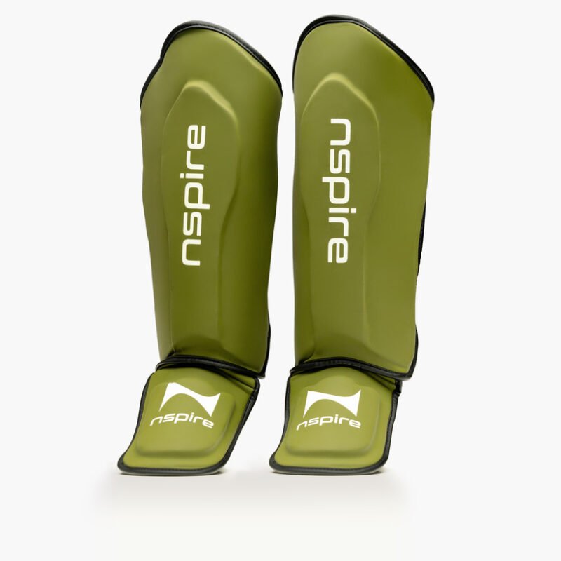 Kids Shinguards Green & White - XS