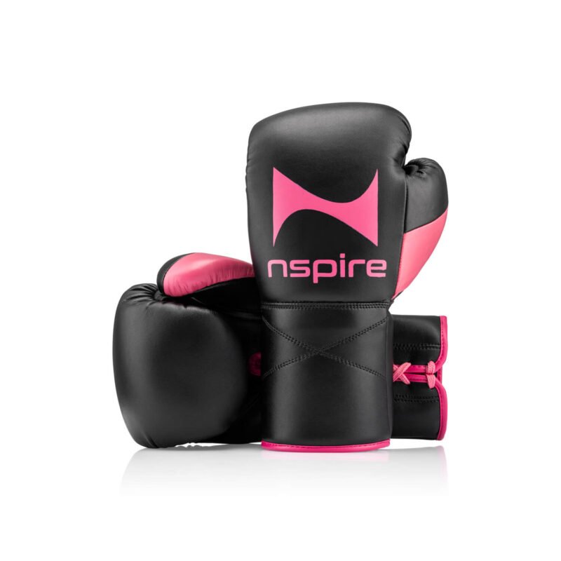 Lace-Up Black & Pink - 16oz